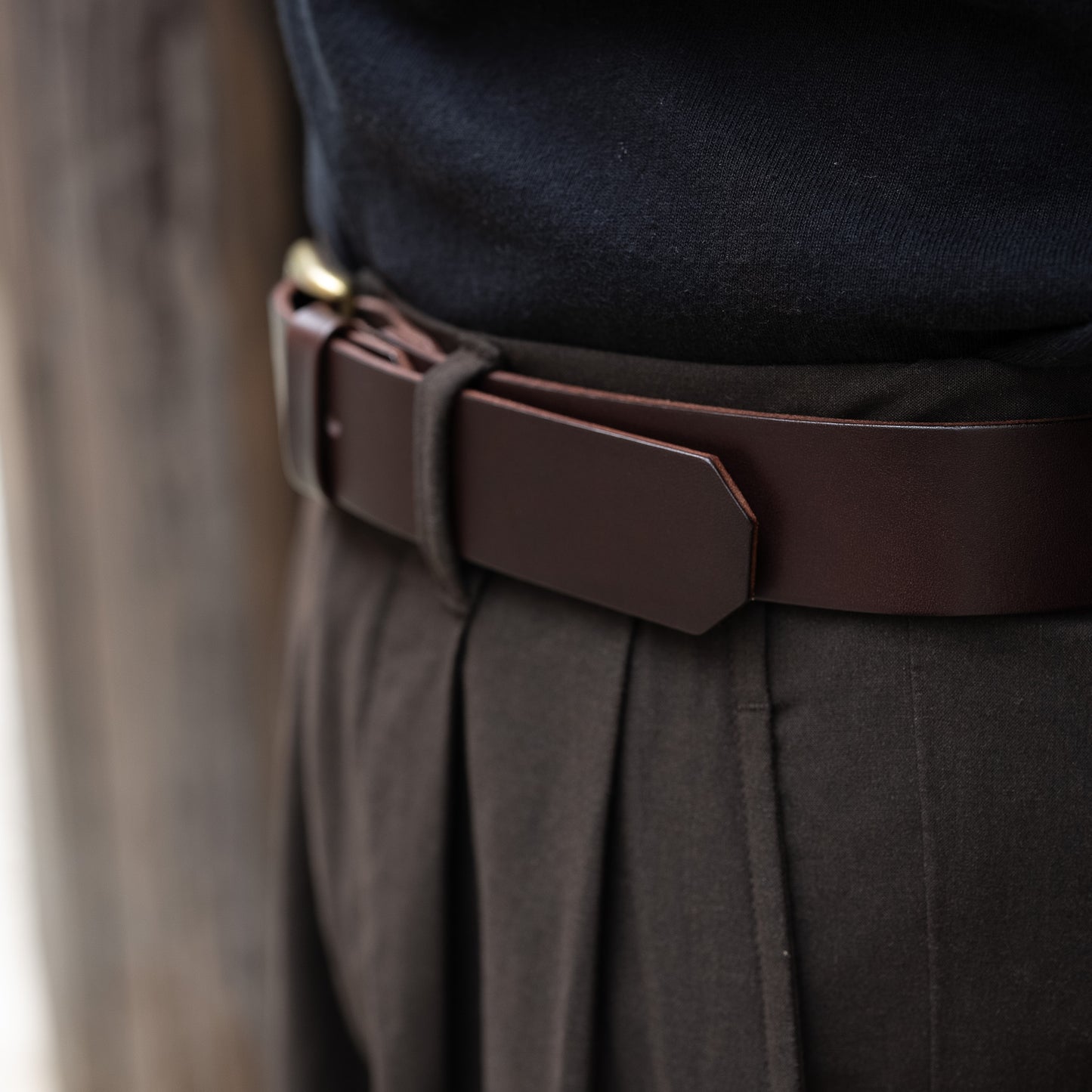 Leather belt 35mm width
