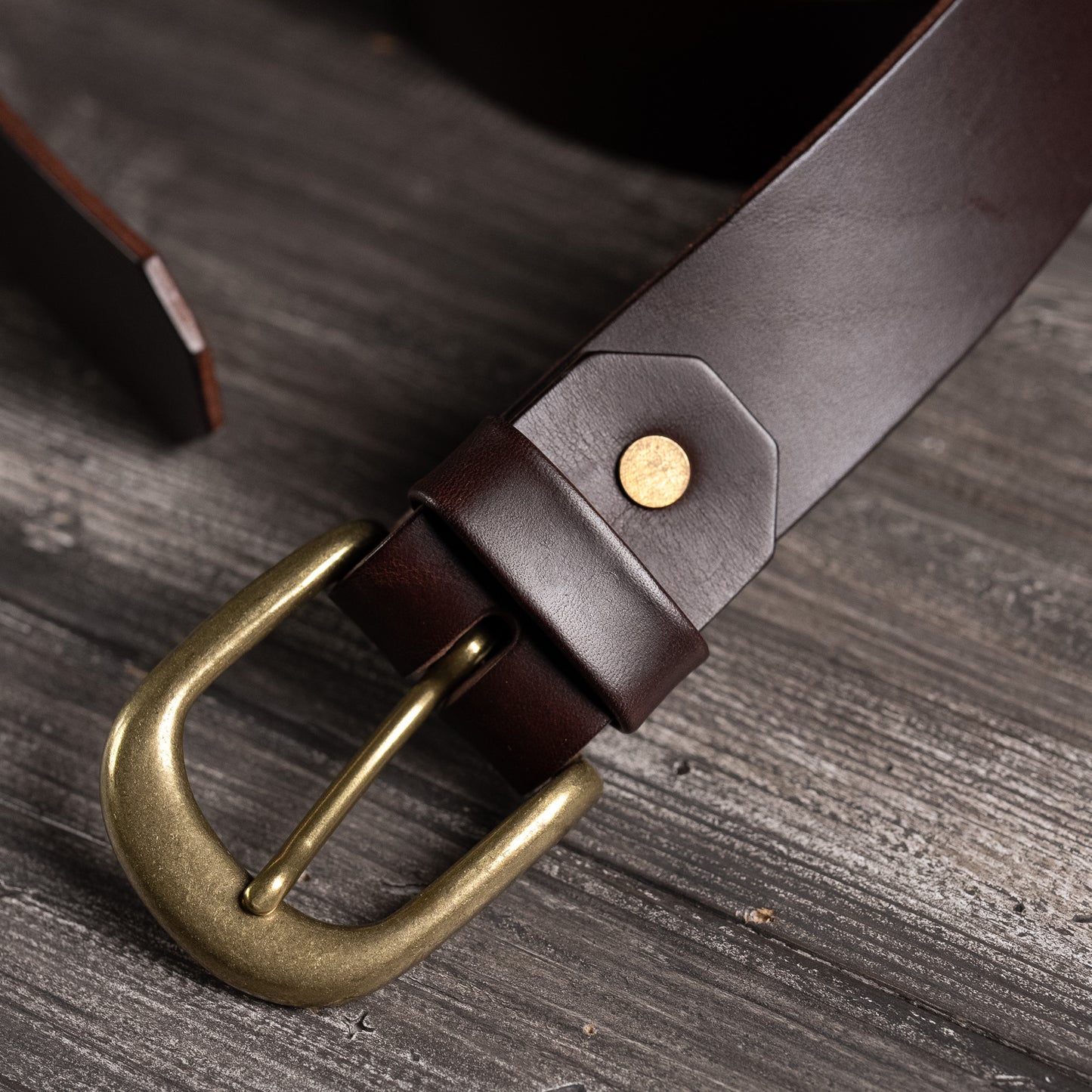 Leather belt 35mm width