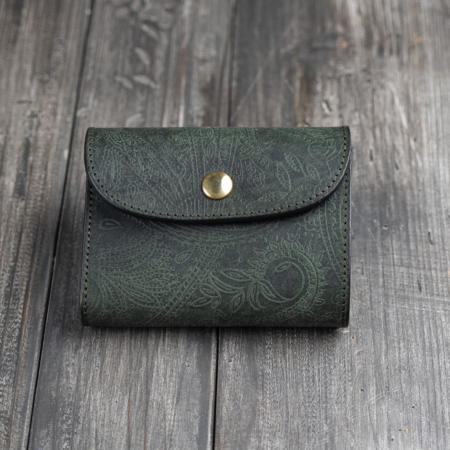 Dreifach gefaltetes Portemonnaie: 【Paisley】