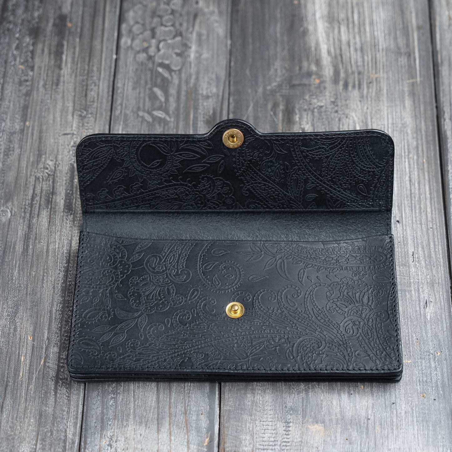 Portafoglio lungo a soffietto: 【Paisley】