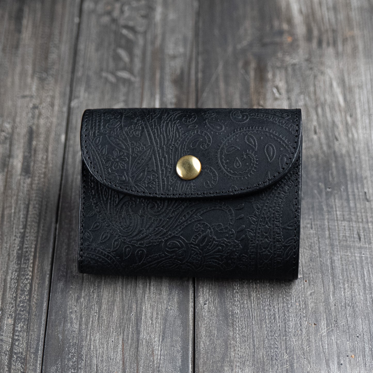 Dreifach gefaltetes Portemonnaie: 【Paisley】
