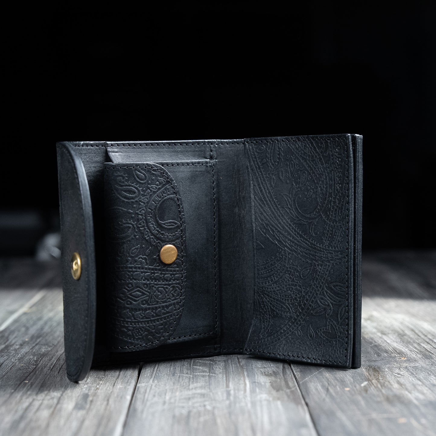 Dreifach gefaltetes Portemonnaie: 【Paisley】
