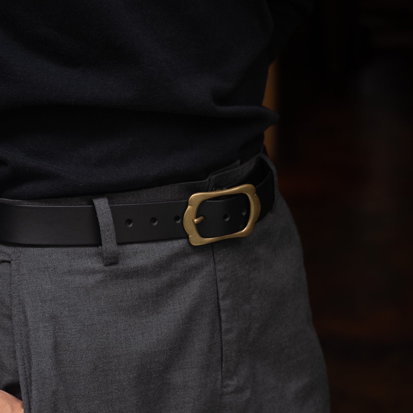 Leather belt 30mm width