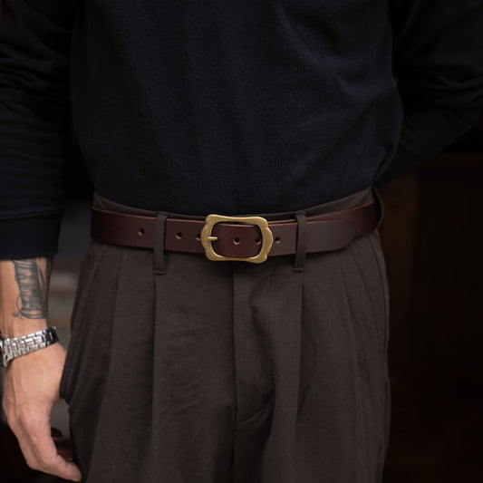 Leather belt 30mm width