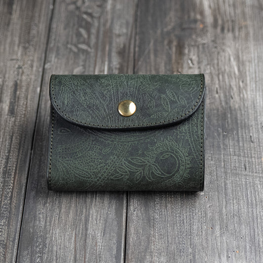 Portafoglio a tre pieghe: 【Paisley】