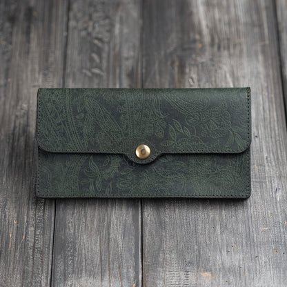 Accordion Long Wallet: 【Paisley】