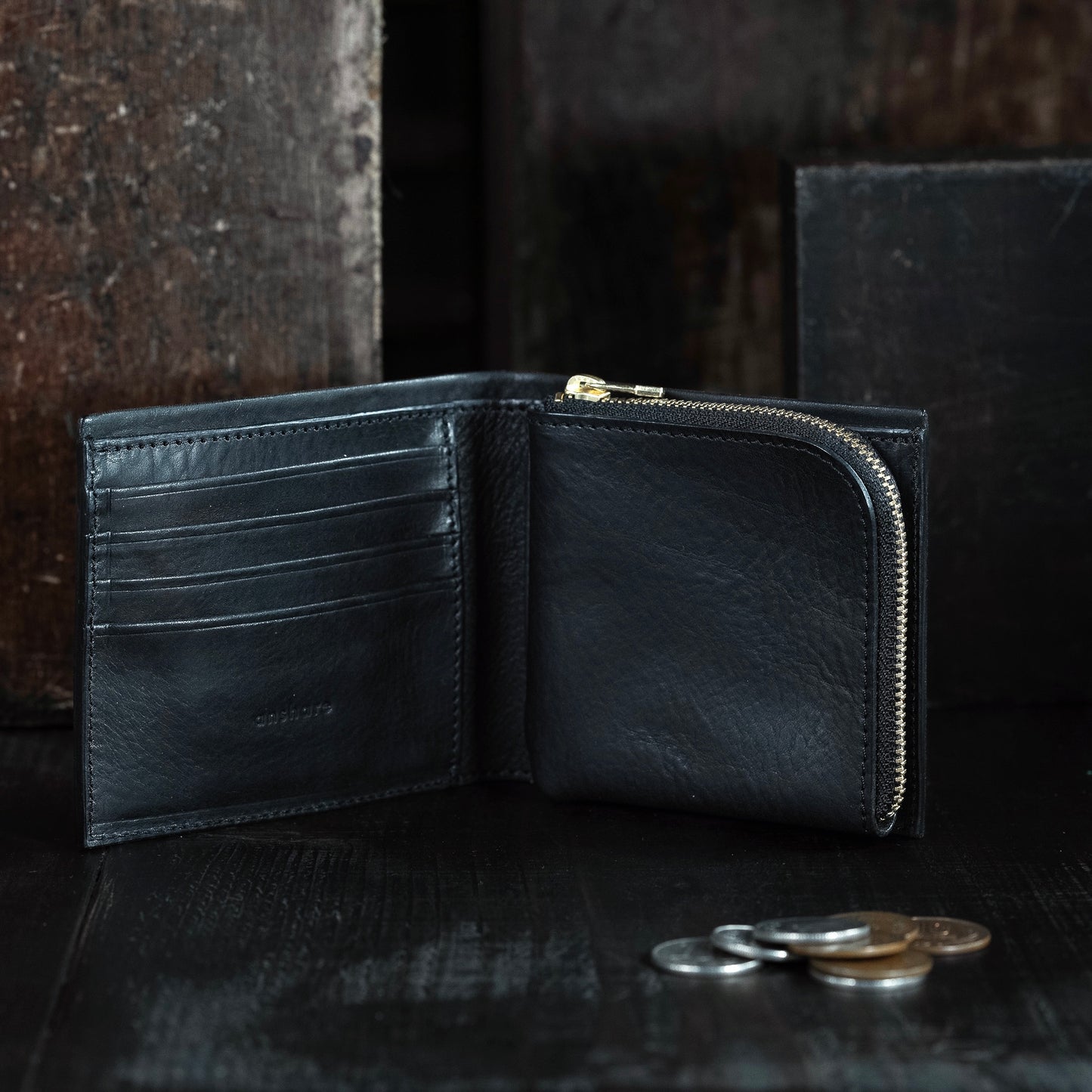 Half wallet F (zipper)