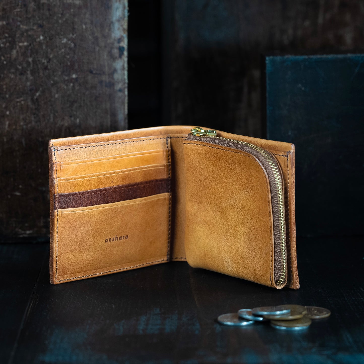 Half wallet F (zipper)