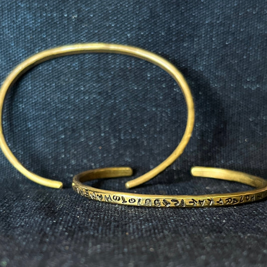 Brass Bangle -hinoki-